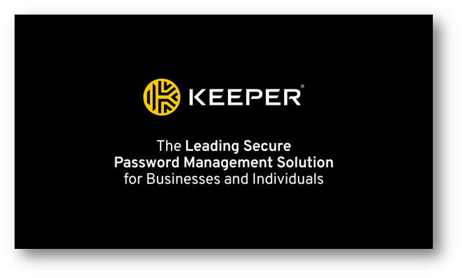 Keeper password manager; trusted protection